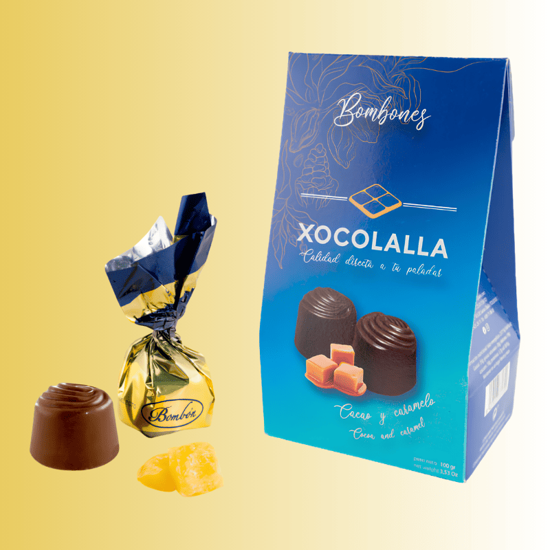XOCOLALLA MAROC - Confiserie et chocolat - 0520118438 - Qualité et plaisir 3 Bonbon au chocolat et au caramel