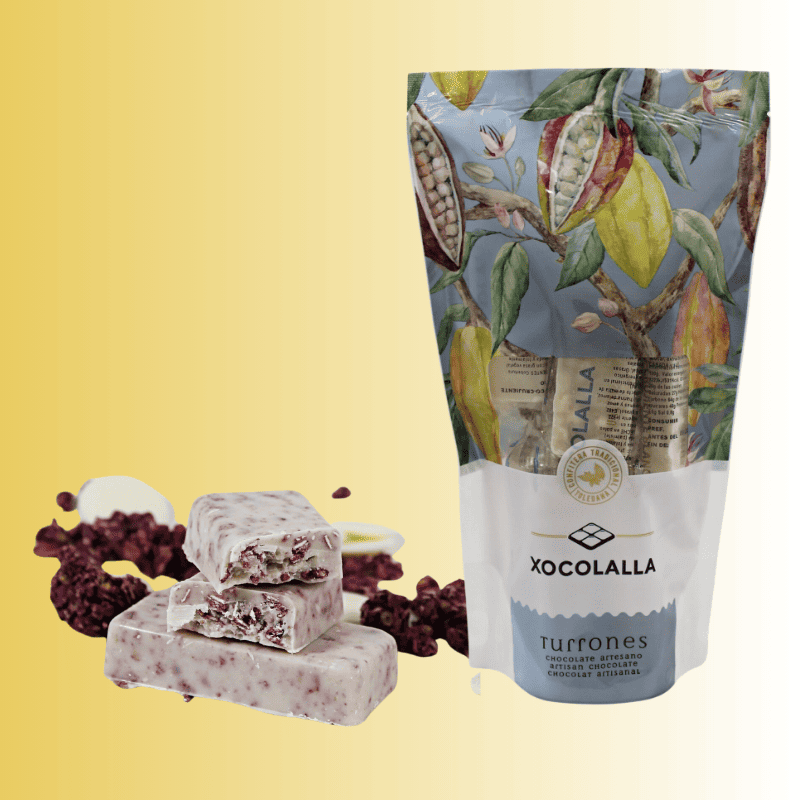 XOCOLALLA MAROC - Confiserie et chocolat - 0520118438 - Qualité et plaisir 11 Nougat au chocolat blanc et granola aux framboises