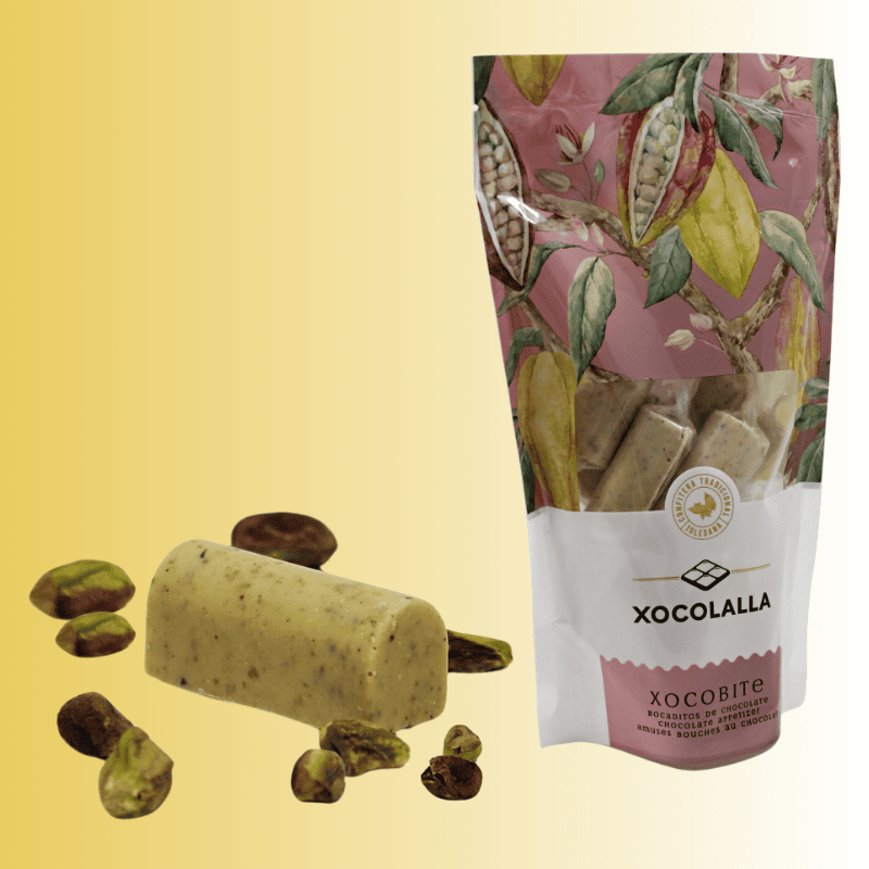 XOCOLALLA MAROC - Confiserie et chocolat - 0520118438 - Qualité et plaisir 9 Xocobite chocolat aux pistaches et agrumes