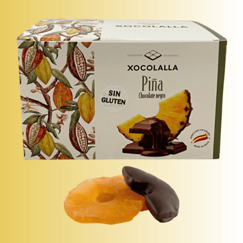 Xocofruit ananas enrobé de chocolat noir