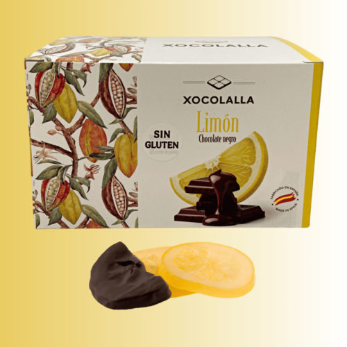 Xocofruit citron confit enrobé de chocolat noir